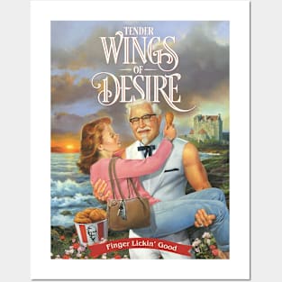 KFC - Tender Wings of Desire (the Sexy Colonel Sanders tee) Posters and Art
